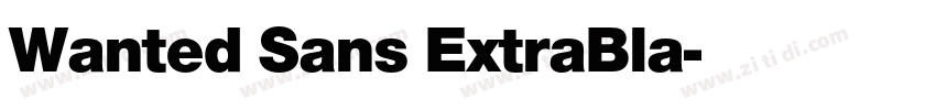 Wanted Sans ExtraBla字体转换